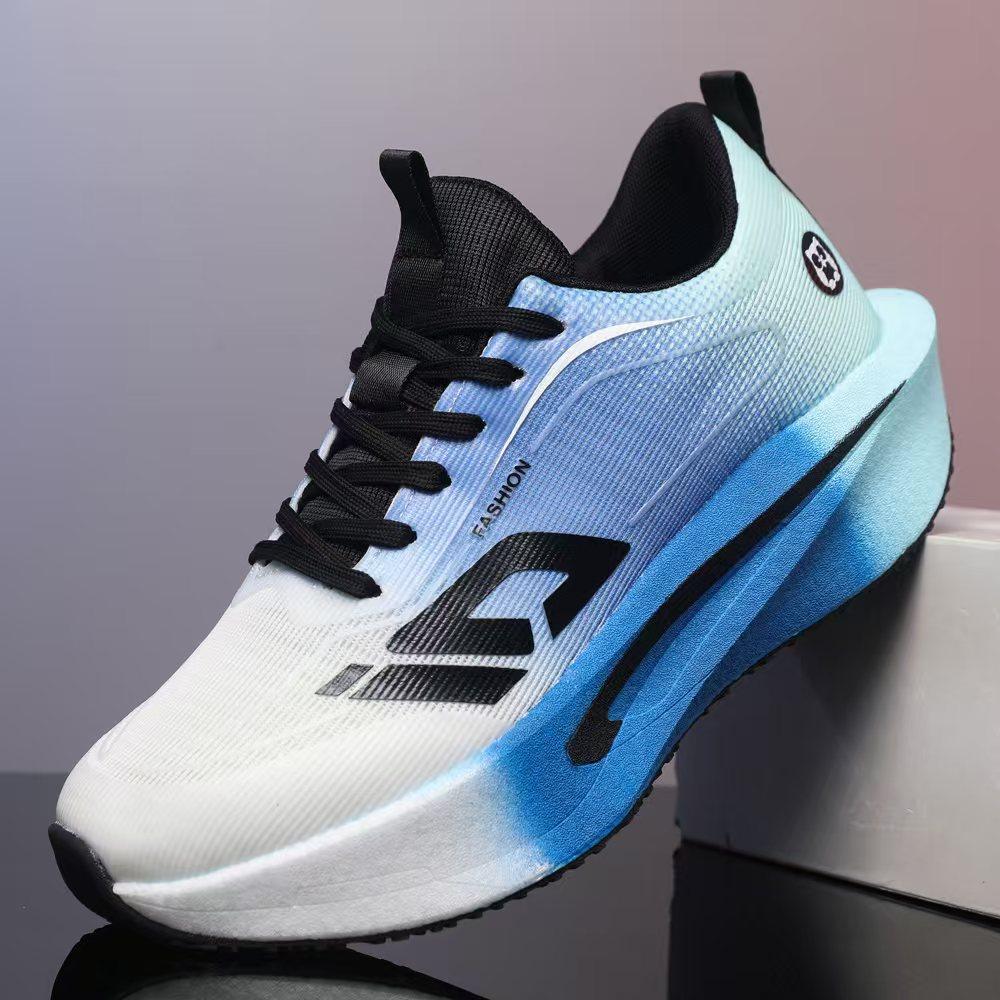 Men's shoes autumn and winter new breathable running shoes shock absorption and rebound men's and women's racing soft-soled rebound running sports
