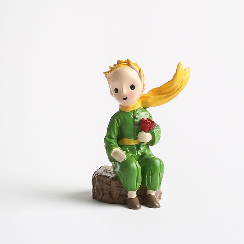 Prince Cute Handmade Fox Mengli Doll Resin Ornament - Birthday Cake or Desktop Decoration