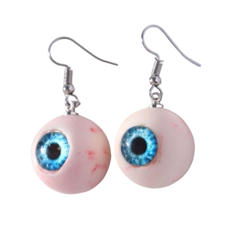Unique Gothic Style Devil Eye Earrings Handcrafted Resin Ear Decoration Jewelry Piece Fashion Statement Gift