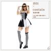Halloween Costumes Circus Costumes Clown Costumes Black and White Checkered Witch Kuila Carnival Party Costumes