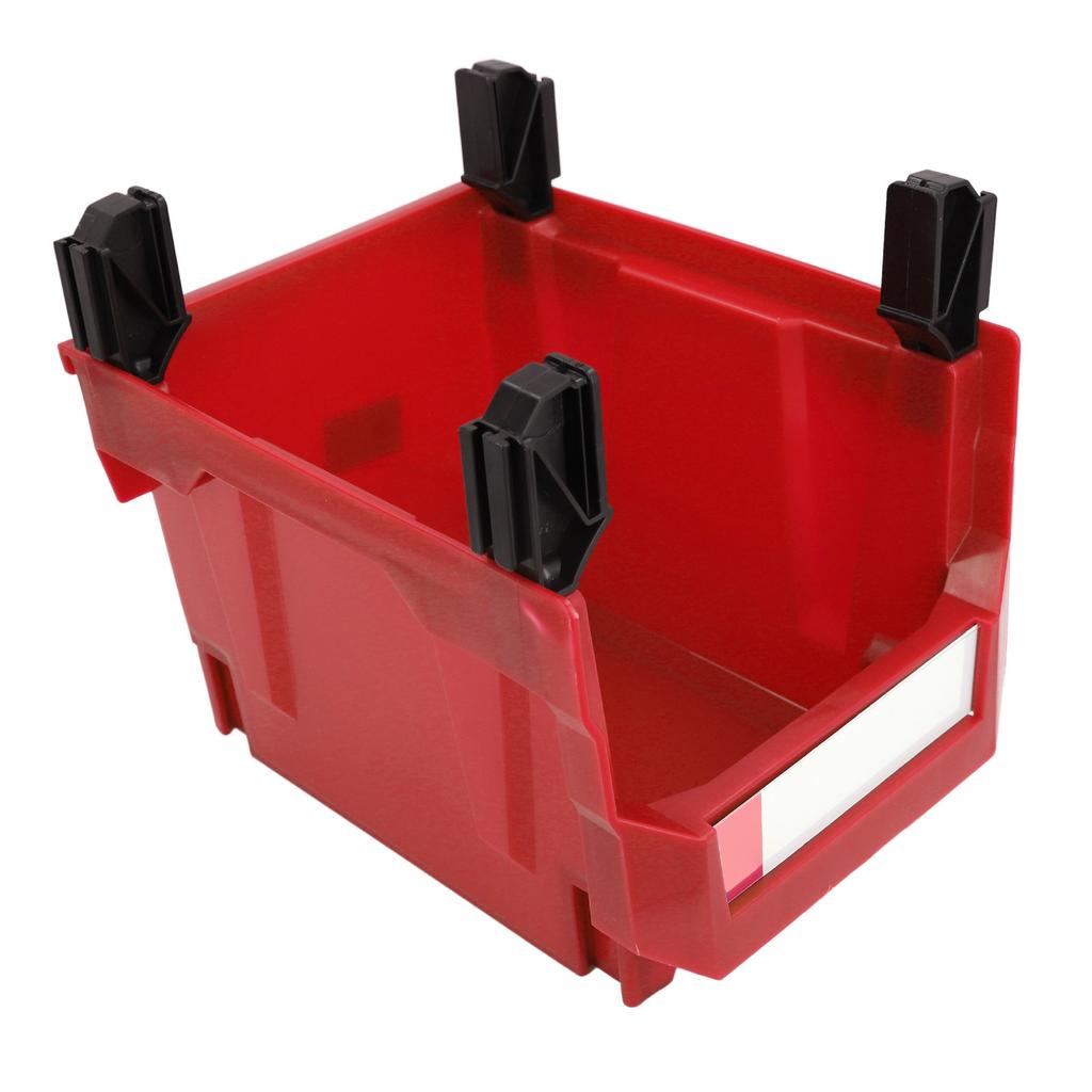 Parts Storage Box Plastic Hangable Stackable Storage Tray for Candy Hardware Craft Supplies 276 X 213 X 178mm Red