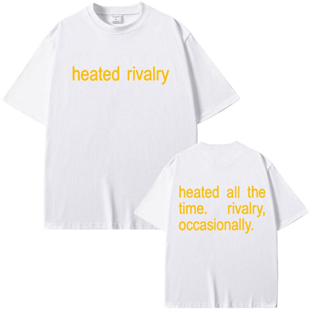 Heated Rivalry Heated All The Time Graphic Tshirt Unisex Women Clothing Fashion Casual Short Sleeve Tees Male Cotton T Shirts