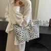 Elegant Large Capacity Leopard Print Tote Bag For Women Trendy Summer Shoulder Bag