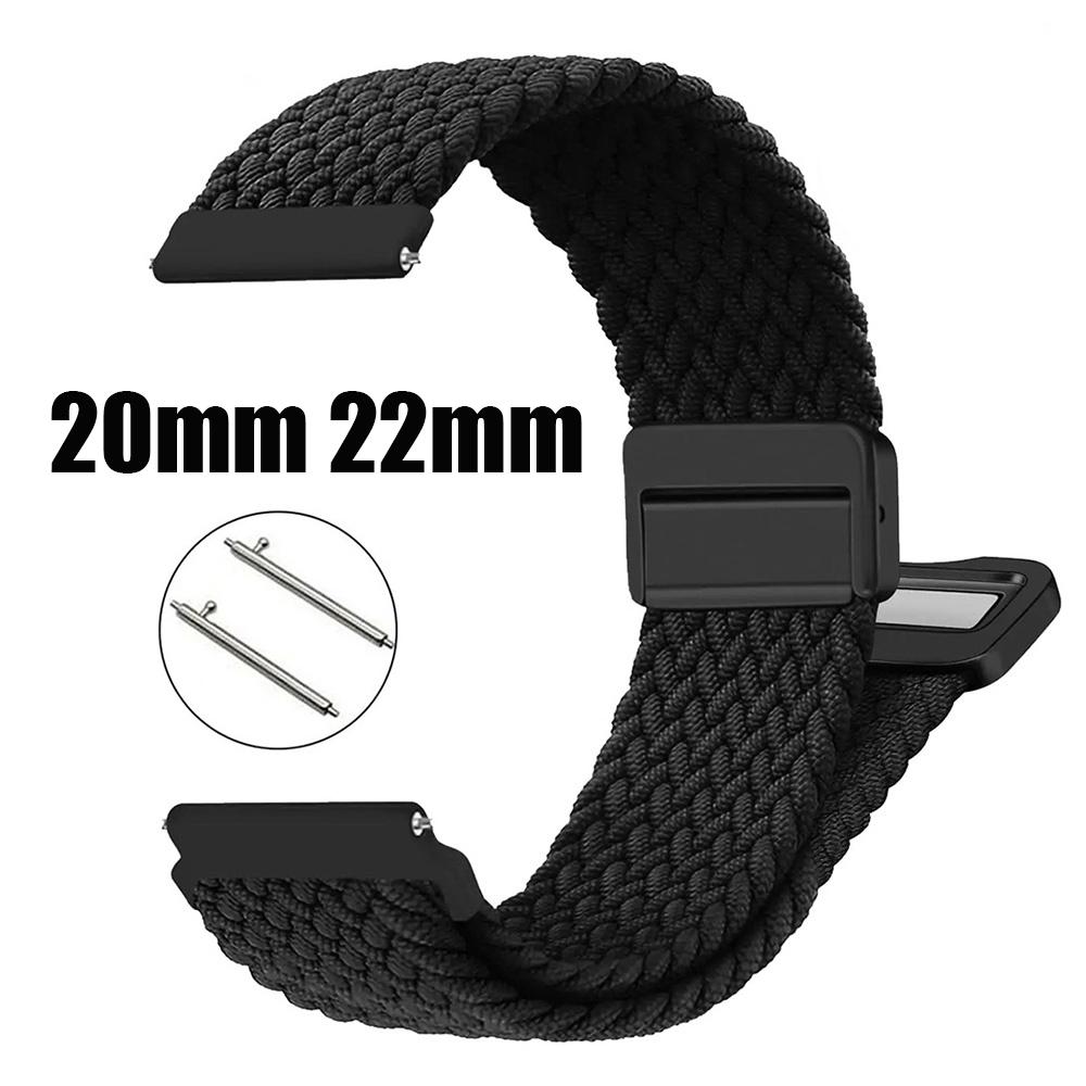 20mm 22mm Straps For Samsung Galaxy Watch 4/5/6/7/6 classic/5 Pro/Gear s3 44mm 40mm Braided correa bracelet Huawei GT2e 3 4 Band