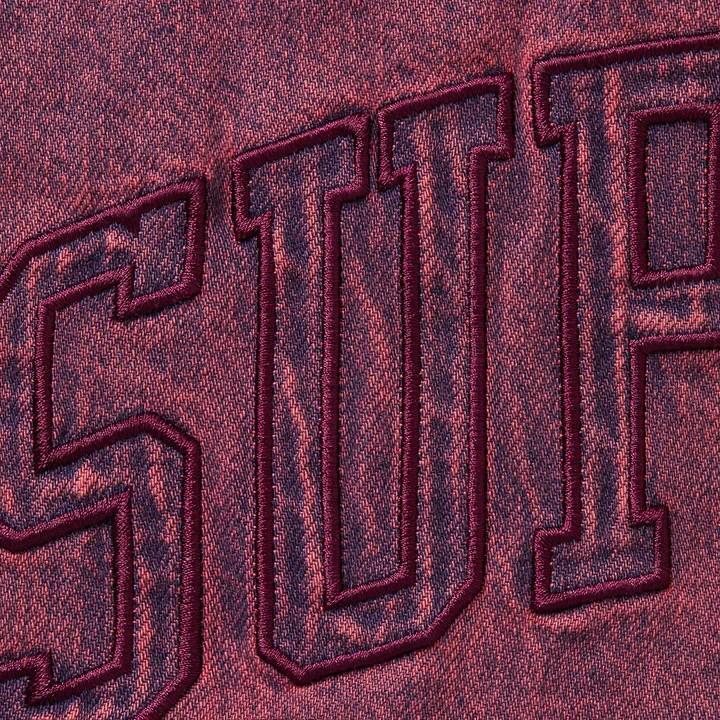 Supreme Shearling Lined Denim Work Shirt Overdyed Pink