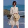 French Style Chiffon Floral Midi Dress