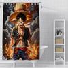 Shower Anime For L-Luffys Curtain Waterproof Polyester Fabric Paint Colorful Bath Curtains Home Bathroom Decor Curtain With Hook