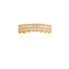 18K Gold-Plated Zircon-Inlaid Vampire Dentures - Hip-Hop Jewelry Accessory