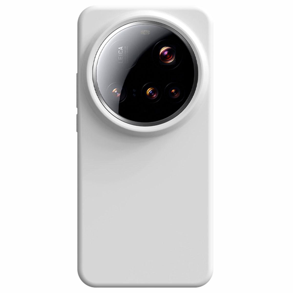 

Для Xiaomi 15 Ultra Чехол Приятный на ощупь жидкий силикон+ПК Чехол для телефона White