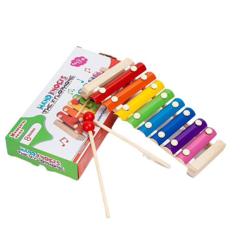 Orff Eight-Tone Hand-Knock Piano Set for Kids 1-3 Years - Educational Toy for Early Learning in Kindergarten