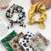 55cm Laies Headband Cotton Linen Square Scarf Women Korean College Girls Fashion Spring Autumn New Style Elegant Neck Scarves