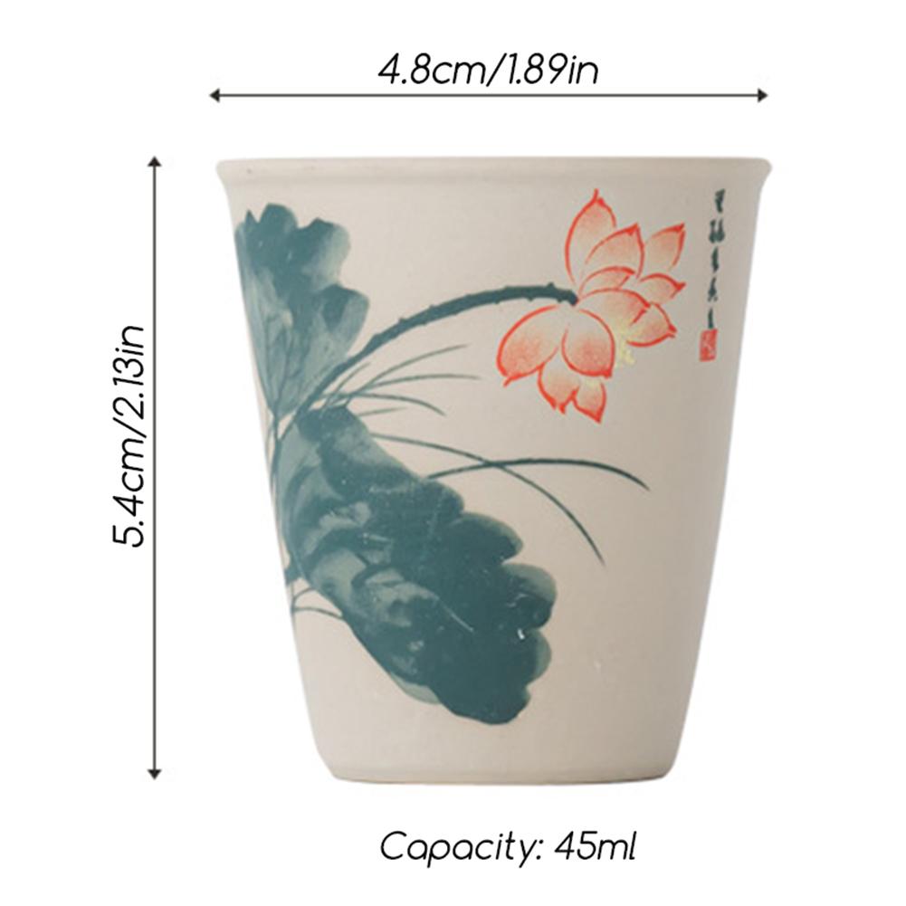 Retro Old Pottery Ceramic Teacup Premium Quality Ceramic Craftsmanship For Chinese Traditional Gongfu Tea Ceremony