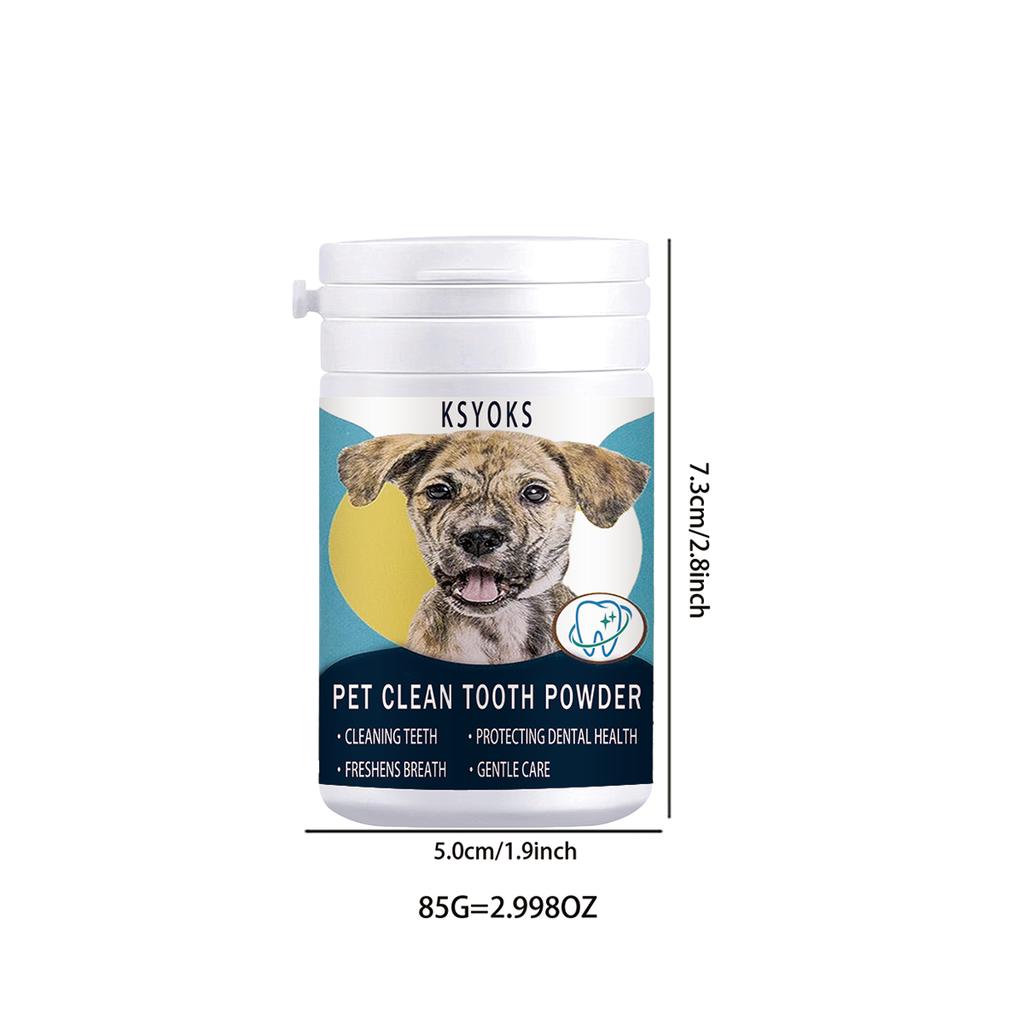 Remove dirt and plaque from the surface of pet teeth