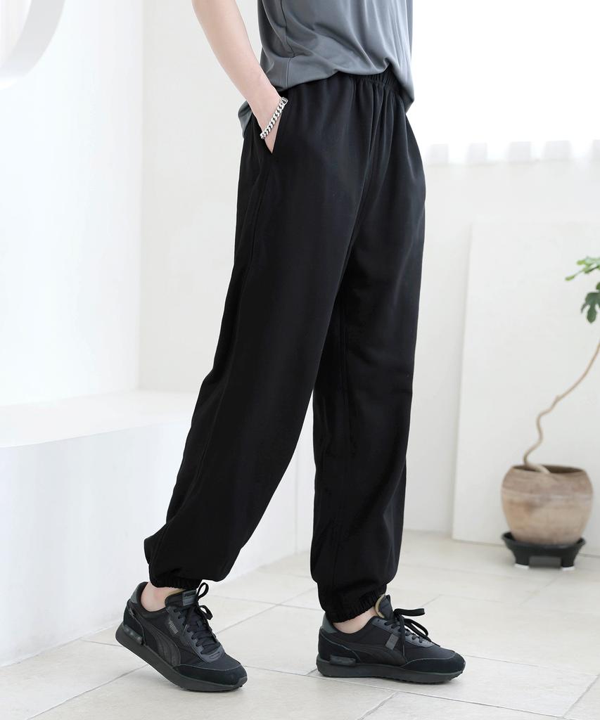 Jikeulib Elastic Waist Wide Jogger Training Sweatpants