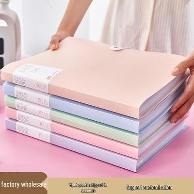 A4 Large Capacity Student Test Paper Folder with Transparent Inserts
