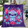 1 Stück Stitch-Druckdecke - Weiche Ganzjahresdecke für Wohnzimmer, Schlafzimmer, Personalisierbares Geschenk mit entzückendem Cartoon-Design