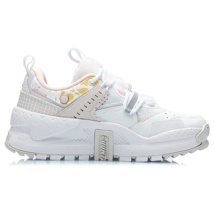 Li Ning CF Su Series Huang Cheng Yan Yun Shan Fabric Low Top Sports Casual Shoes Women Sneakers White AGLR212-1