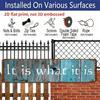 15.7×3.94inch Rustic Teal Aluminum Sign "IT IS WHAT IT IS" - UV Printed, Aluminum Decorative Sign, Vintage Decor for Home, Garage, Cafe, Restaurant