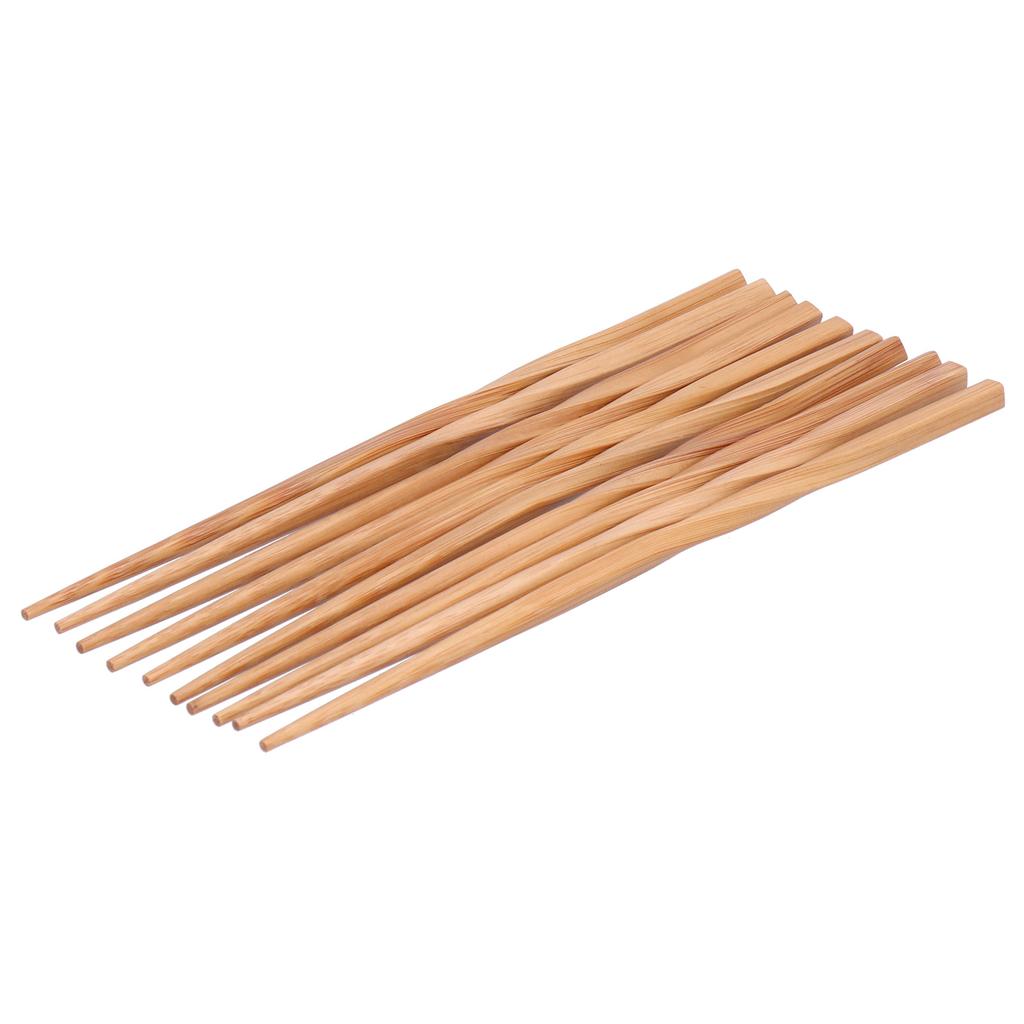 5Pairs Bamboo Twist Chopsticks Originality Environmentally Chopsticks Set for Home Restaurant
