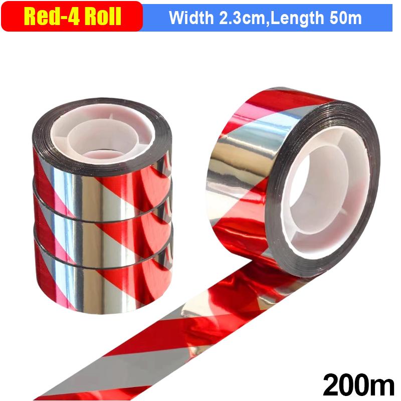Anti Bird Flashing Reflective Tapes Fruit Tree Bird Pigeon Scare Tape Strips Double Sided Repellent Deterrent Ribbon for Orchard
