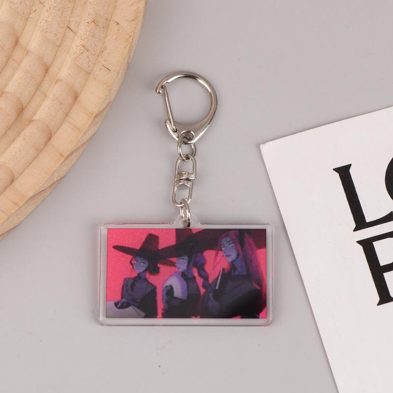 Kpop Demon Hunters Huntrix Saja Boys Keychains For Accessories Jewelry Rumi Zoey Jinu Mira Sold My Soul Keyrings Fans Gifts