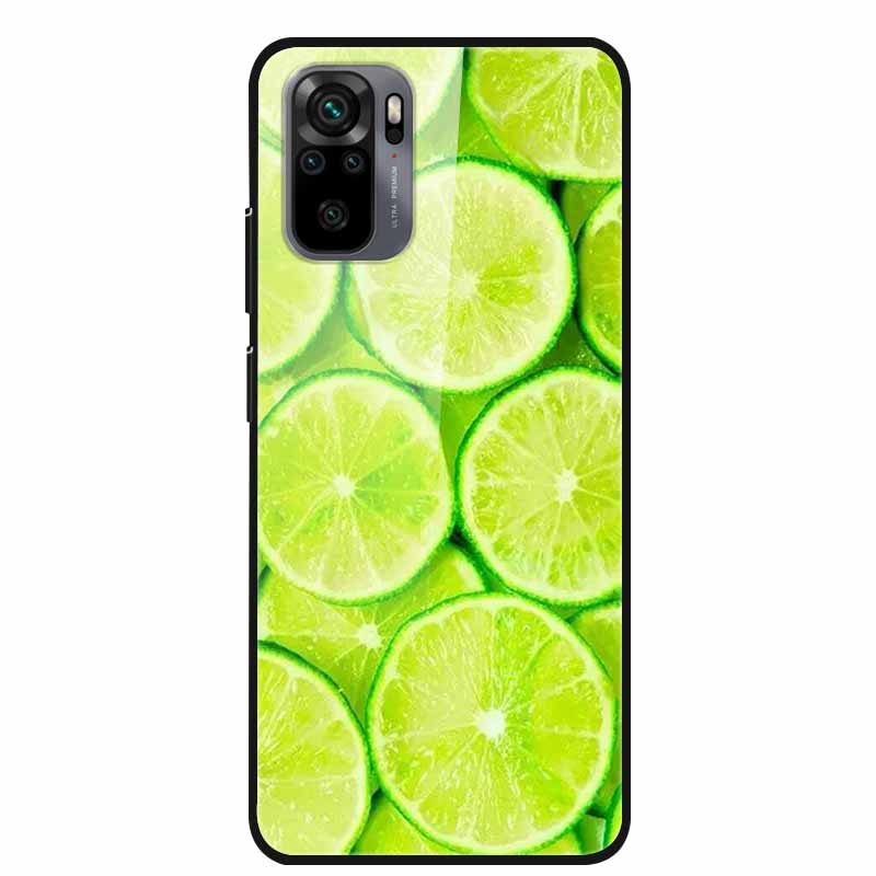Edzett Üveg tok Redmi Note 10 Pro-hoz Fedél Kemény tok Xiaomi Redmi Note10 5G Telefon Tokhoz Note10 Pro Fundas TPU Lökhárító
