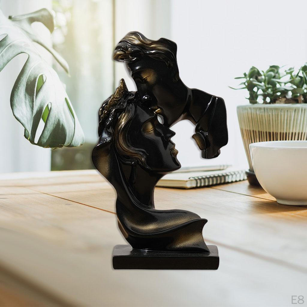 Couple Statue Abstract Ornament Crafts Sculpture Resin for Wedding Room