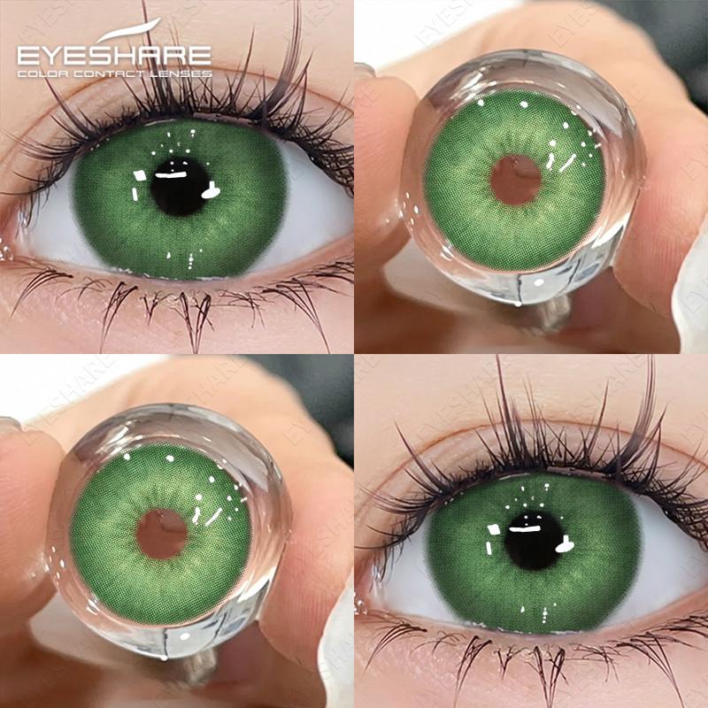EYESHARE DENMARK New Daily Disposable Contact Lenses Colored 1Day Blue Lens 10Pcs/5Pair Eyes Lense
