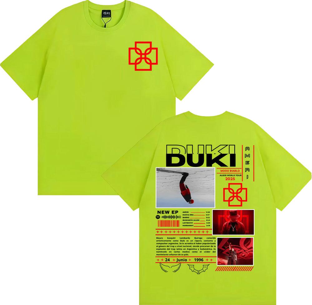 

Rapper Duki Aleri World Tour 2025 Cover T Shirts Men s Clothing Harajuku Vintage T-shirt Casual O-Neck High Quality T Shirt Tops 4XL