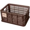 Plastový košík Basil Crate - BASIL - 29x39,5x21 cm - hnědý - na přední/zadní nosič