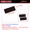 Two Sets of PU Leather Checkered Embroidered Handle Cover for Steering Wheel, Interior Pull Glove, Automotive Decoration Item