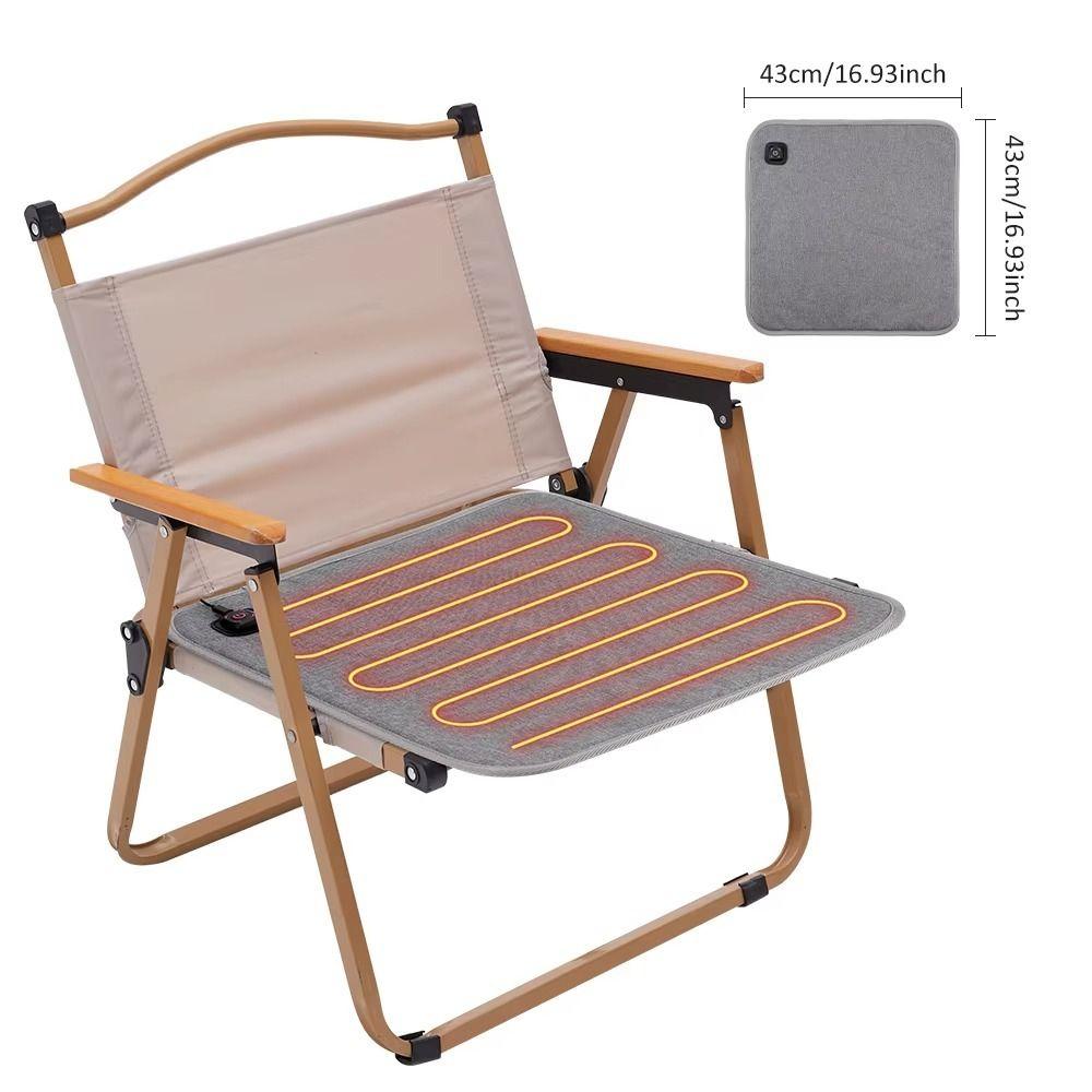 with 3 Adjustable Temperatures Heated Seat Cushion Waterproof USB Heating Chair Backrest Heated Mat Chair Heater Pad Home