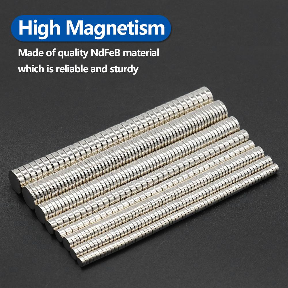Powerful Neodymium Magnet N35 NdfeB Permanent Magnetic imanes Round Super Strong Fridge Magnets DIY 2/4/5/6/8/10x2/3mm