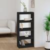 Day and Night - Day and Night Shelf/space Divider Black Pine Wood 60x30x135.5 Cm