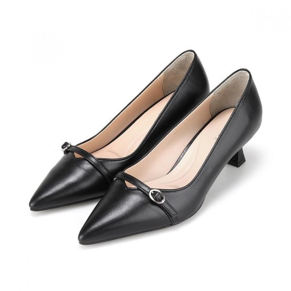 Barbara Basic Stiletto Pumps Goat Leather 5cm 2 Colors Bbj250 225/01.black