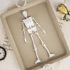 Creative Halloween Skeleton Body Stand Mould Flexible Silicone Mold for Plaster Figurine Festives Decoration Mould