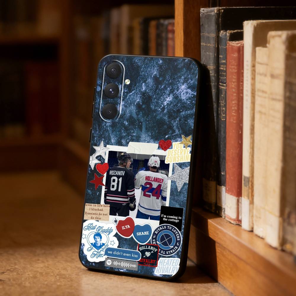 

H-Heated Rivalry Phone Case For Samsung S26,S25,S24,S23,S22,S21,Ultra,Plus,FE Black Soft Cover Samsung S25