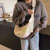 Solid Color Shoulder Bag Dumpling Bag Women's Crossbody Bag