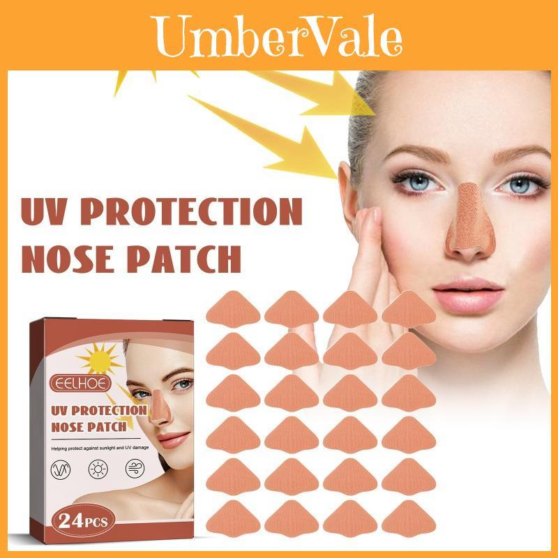Eelhoe Summer Outdoor Protective Nose Patches 24pcs For Uv Protection And Comfort