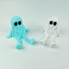 3D Printed Halloween Ghost Joint Movable Ornament Carnival Night Party Dress Up Toy Gift Halloween Ghost Figurines Room Decor