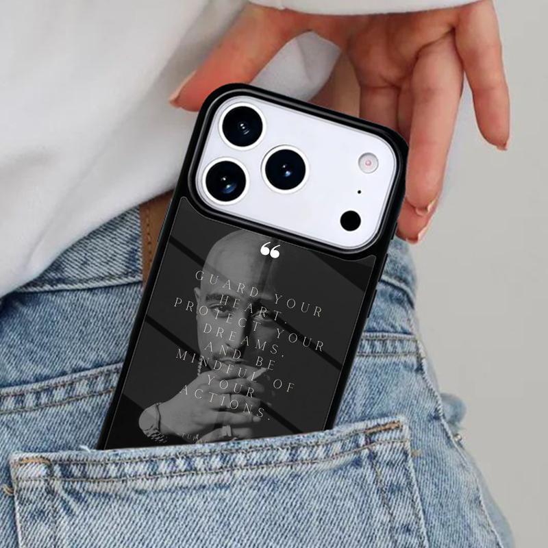 2pac Tupac Crown 2 Pac Phone Case for iPhone 16e 15 14 13 12 17 Pro Max Plus Air 17pro Cover Coque