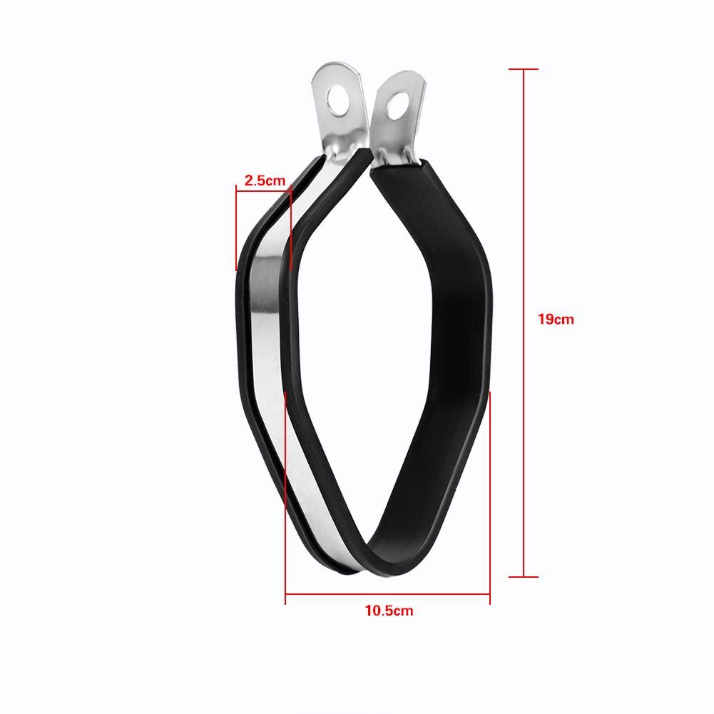 Qiilu Muffler Bracket, Silencer Band, Muffler Band, Hexagonal Primary Color