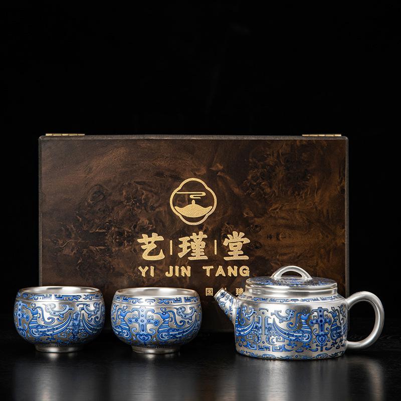 New Chinese-Style ******Lver Destiny Xuanniao Teapot Single Product Series Business Gift Box Personal Cup Brewing Teapot
