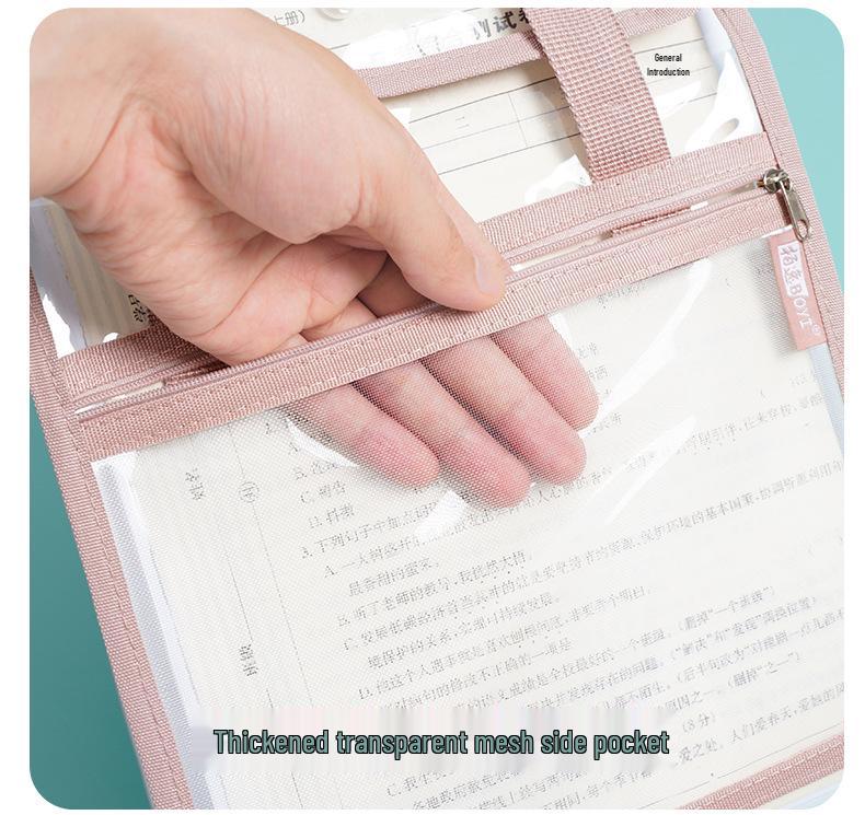 A4 Transparent 13-Layer Accordion Folder with Large Capacity and Subject Dividers