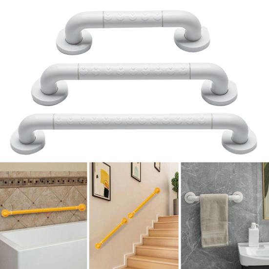 Anti-Slip Load-Bearing Handrail with Illuminated Ring Arc-Shaped Elbow Rust-Resistant Standing Support Handrail