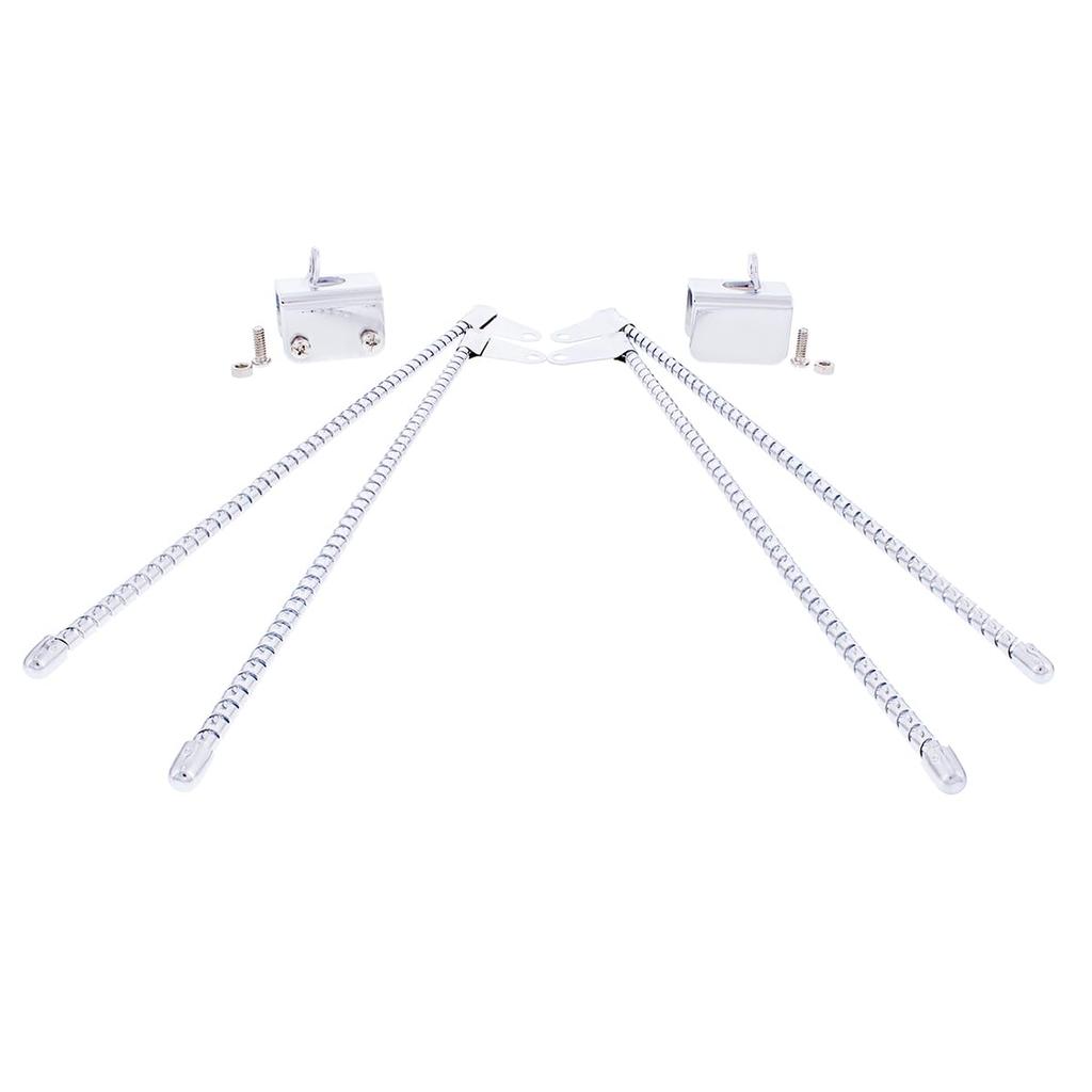 United Pacific 70203 Chrome Curb Universal Curb Damage Whisker Curb Wheel Damage Prevention 1 Set Feeler, Fit, Prevention, Prevention, - (2 Pack)