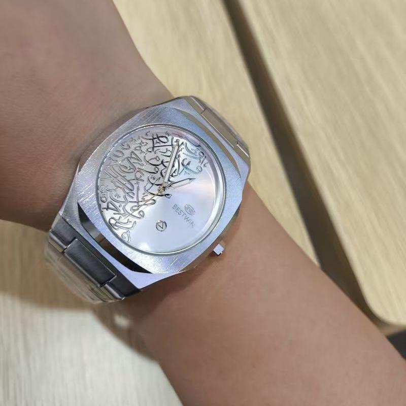 Herren Golduhren Top Marke Luxus Edelstahl Uhrenarmband Hohe Qualität Herrenuhr Kreatives Design Datum Armbanduhr