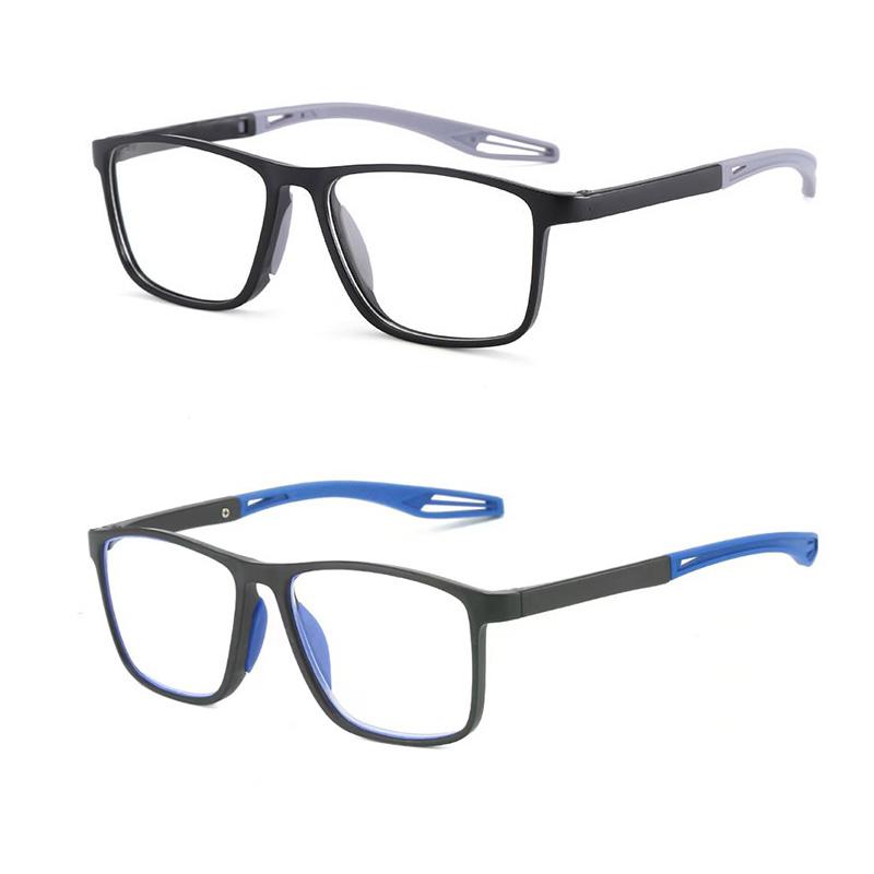 

2 шт. Модные классические бизнес-очки для чтения Мужские очки для чтения с квадратной оправой Сверхлегкие линзы Очки для пресбиопии от +1.0 до +4.0 +4.0