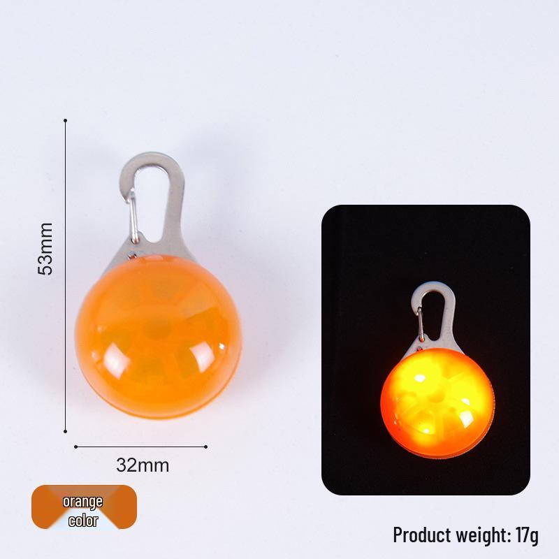 Glow-in-the-Dark Dog Pendant: Anti-Lost Battery-Powered Lightweight Pet Collar Light for Evening Walks