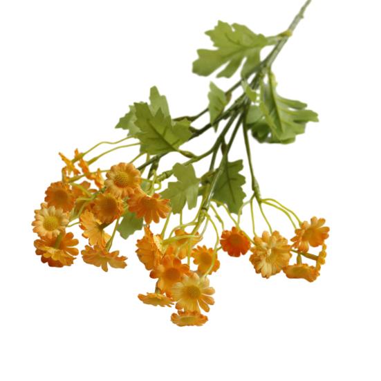 

Yousheng Artificial Flower Bouquet Silk Faux Blooms Lifelike Flexible Stems for Home Office Wedding Decor Decorative Fake Flower for Photography Props помаранчевий